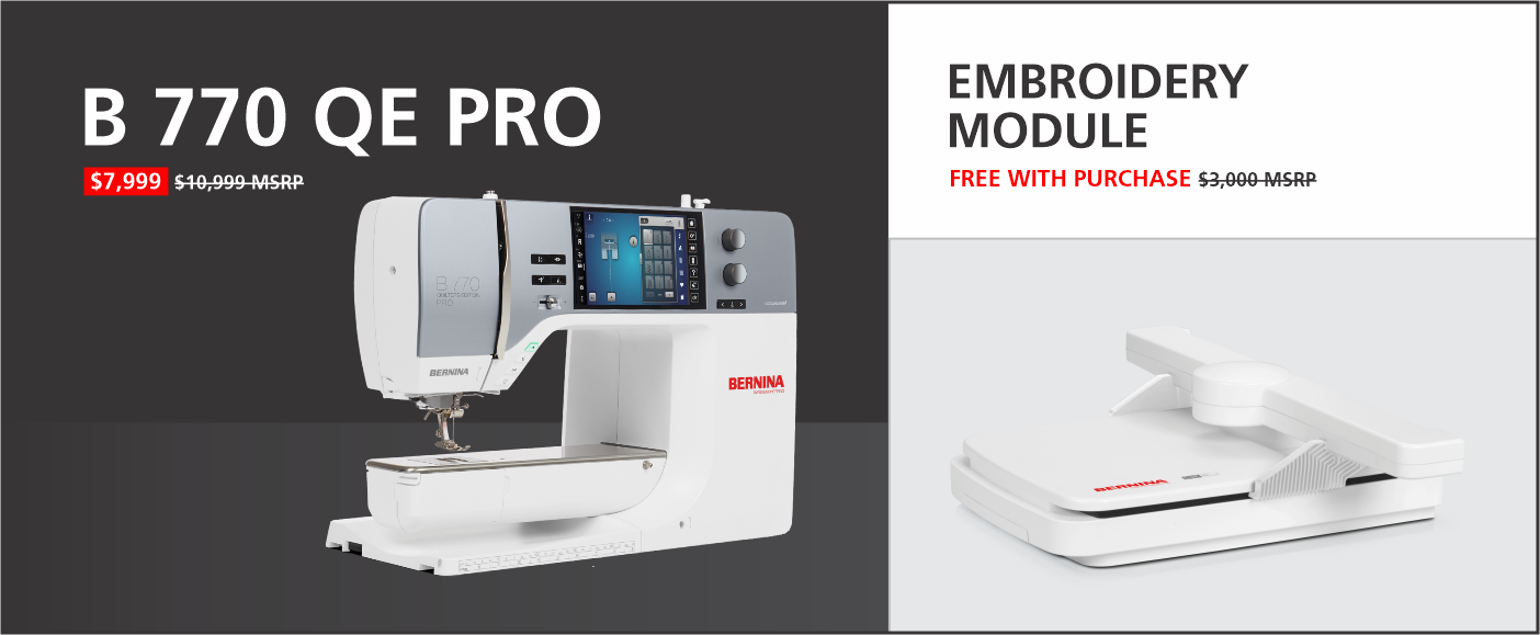 B 770 QE PRO BERNINA Sewing Machine