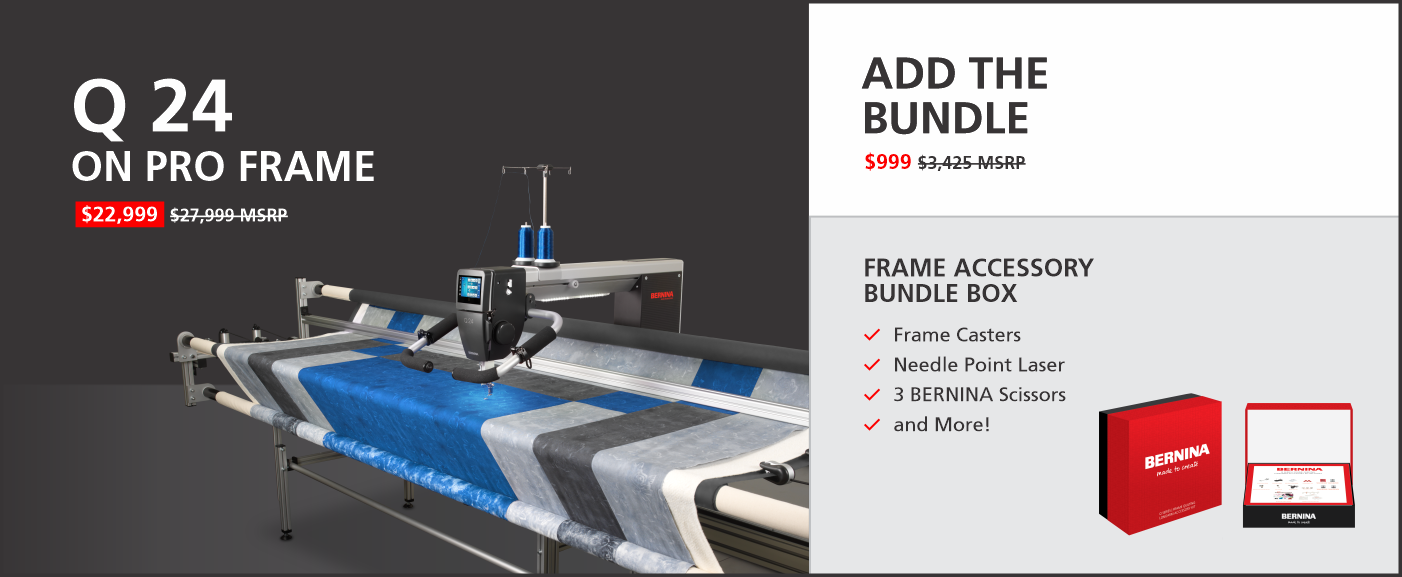 Q 24 BERNINA Longarm Machine on PRO Frame
